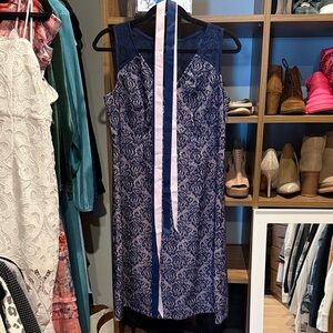 Maternity Gender Reveal Lace Dress